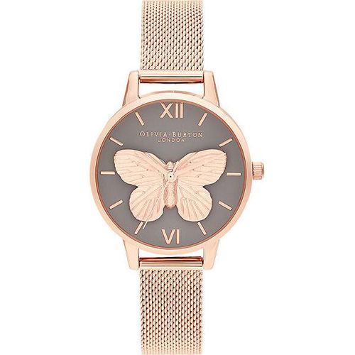 Olivia Burton OB16MB28 Damen-Armbanduhr, Edelstahl-Gehäuse, Metall-Armband
