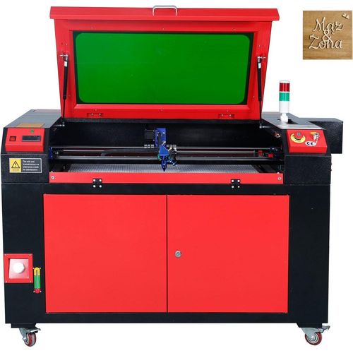 100W CO2-Lasergravierer, 600x900mm, 500mm/s Laserschneidmaschine mit 2-Wege-Pass-Air-Assist, kompatibel mit LightBurn, CorelDRAW, AutoCAD, Windows, Mac OS, Linux, für Holz, Acryl, Stoff
