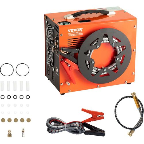 PCP Kompressor 30Mpa/4500PSI Luftkompressor 1L Tragbarer PCP Kompressor DC12V & AC120V 25min Einschaltdauer Luftpump 600-W-Hochleistungskonverter Hochdruckpumpe Airgun Gewehr
