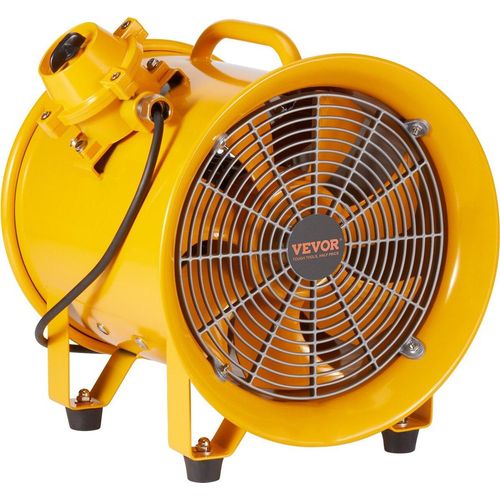 Bauventilator 500-W-AC-Motor Baugebläse 2850 U/min Baulüfter Gebläse 1179 L/s (2500 CFM) Axiallüfter 3 m Netzkabel Axialgebläse 75 dB Geräuschpegel Industrielüfter IP44