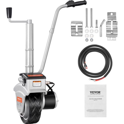 Anhänger Stützrad 12V Elektrische Rangierhilfe Max Anhängelast 2268kg Eletrisches Stützrad 30,5-63cm Höhenverstellbar 6,7m/min Geschwindigkeit