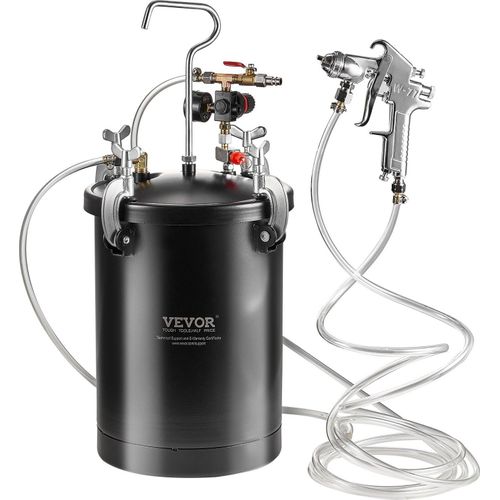 Sprühfarbe Druckbehälter Tank 15L Spritzpistole Schläuche Druckmesser