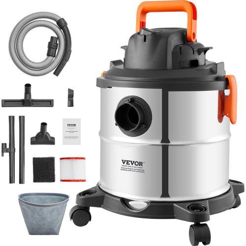 Nass Trockensauger Staubsauger Industriesauger 20L 6PS mit Düsen Silber