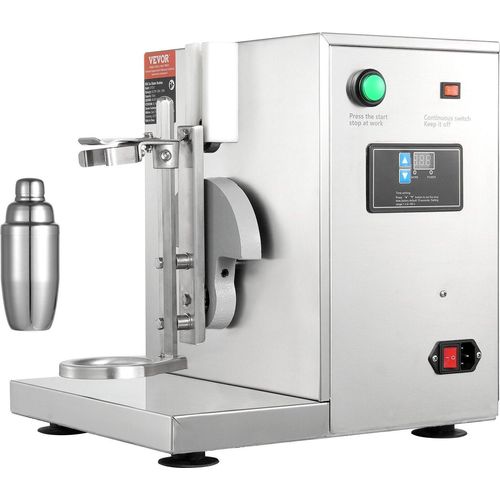 Milchshake-Maschine, 120 W Kommerzieller Milchtee-Shaker, Einzelkopf-Milchshake-Mixer, 0–180 s Einstellbarer Milchshake-Mixer, mit 750 ml Edelstahlbecher, für Milchtee-Laden