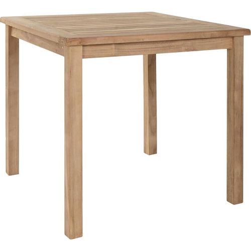 Esstisch Home ESPRIT Braun Teakholz 80 x 80 x 77 cm