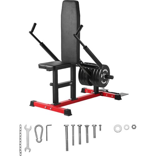 VEVOR Dip-Maschine im Sitzen Trizeps Bizeps Pressemaschine (204 kg belastbar) mit Kabelstange, verstellbarem Sitz & Rückenlehne, Trainingsgerät für Brusttraining Oberkörper-Push-Fitness-Workout