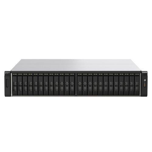 QNAP 24-Bay All-Flash NAS AMD EPYC 7302P 4xNVMe Gen3 256GB RDIMM ECCC DDR4 RAM 2x2.5GbE LAN 4x25Gb (TS-H2490FU-7302P-256G)