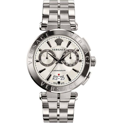 Versace Herren Uhr Armbanduhr Chronograph AION VE1D01823 Edelstahl
