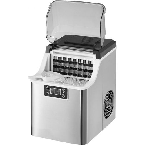 Eisbereiter Eiswürfelbereiter 20.4kg/24h mit Selbstreinigungsfunktion - Inklusive Schaufel und Korb