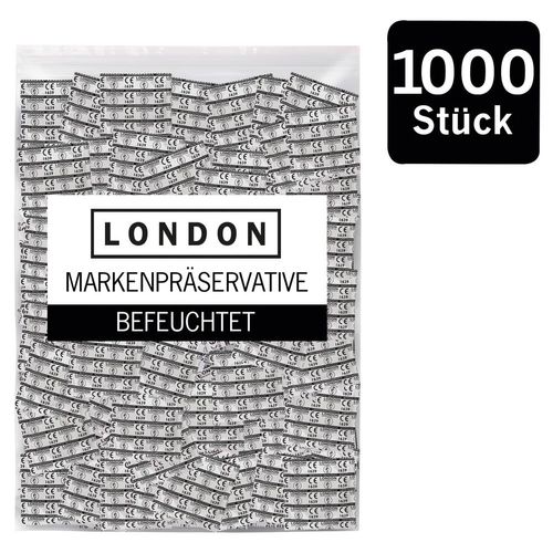 Kondome „LONDON Q600 feucht“ mit Beschichtung auf Silikonbasis