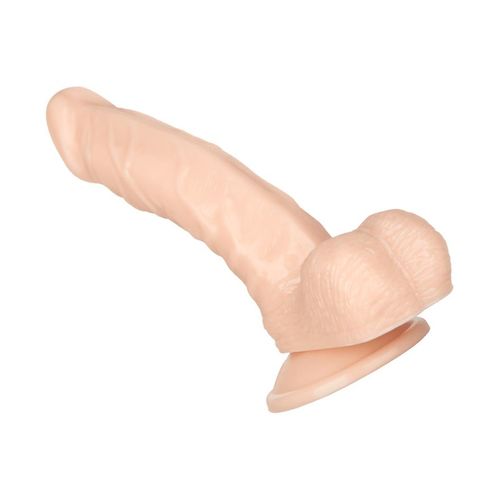 Naturdildo mit Saugfuß, 18 cm