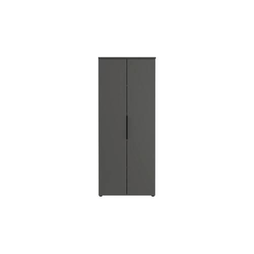 Aktenschrank Porto, 4 Türen und 2 Einlegeböden, 5 OH, B 810 x T 400 x H 1970 mm, graphit