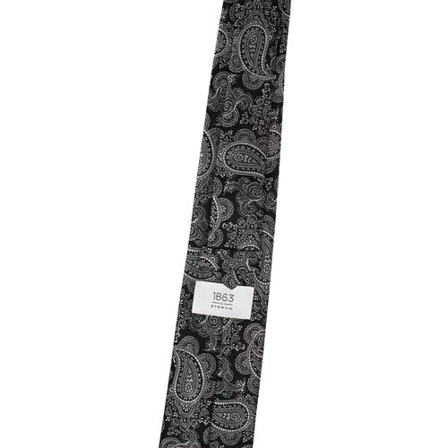 Krawatte ETERNA, Herren, Gr. One Size, schwarz, Seide, klassisch, Krawatten