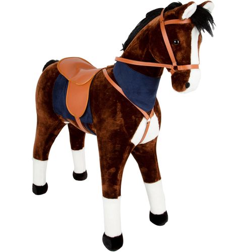 Stehpferd SMALL FOOT "Stehpferd XL mit Sound, braun", braun, Stehtiere, KinderB:25cm H:100cm L:100cm, B:25cm H:100cm L:100cm