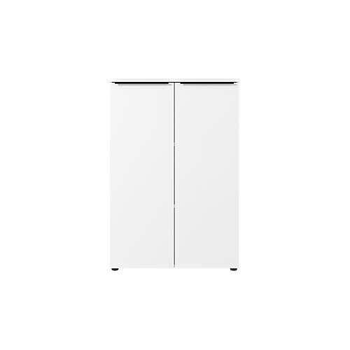 Aktenschrank Porto, 2 Türen und 2 Einlegeböden, 3 OH, B 810 x T 400 x H 1200 mm, weiß