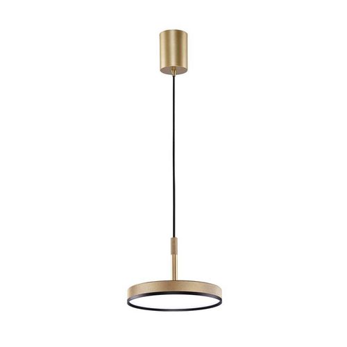 LED-Pendellampe Don, goldfarben, Ø 20 cm, Metall