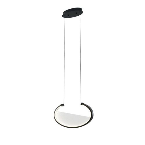 LED-Hängelampe Adele, Länge 37 cm, schwarz, Metall