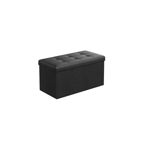 SONGMICS Sitztruhe »mit Aufbewahrung 76 x 38 cm Schwarz«