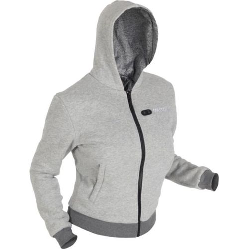 Beheizbarer Damen Hoodie Grau - Dual Heating