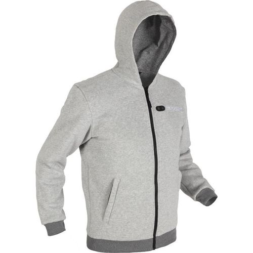 Beheizbarer Herren Hoodie Grau - Dual Heating