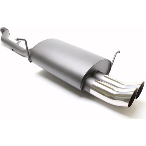 Sportauspuff 2x76mm DTM hoch rund scharf mit ABE für BMW 3er E36 compact 316i