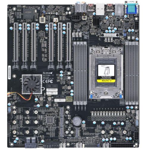 Supermicro Server MB 1xSP3/eATX/1x1Gb LAN M12SWA-TF bulk - Mainboard - ATX - Mainboard - E-ATX