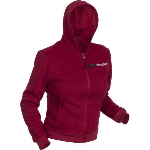 Beheizbarer Damen Hoodie Burgund - Dual Heating