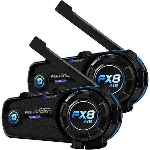Fodsports Fx8 Air Motorrad-Sprechanlage im Doppelpack (Schwarz)