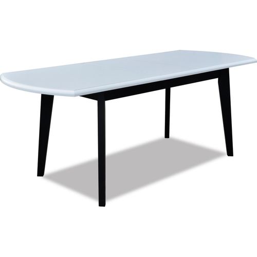 Tische Design Tisch Holztisch Esszimmer Luxus Möbel Weiss Schwarz 80x160/200 m