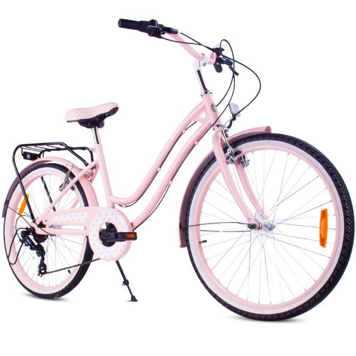Mädchen fahrrad 24 Zoll für das Heilige Abendmahl mit SHIMANO 7-Gang Heart Bike rosa