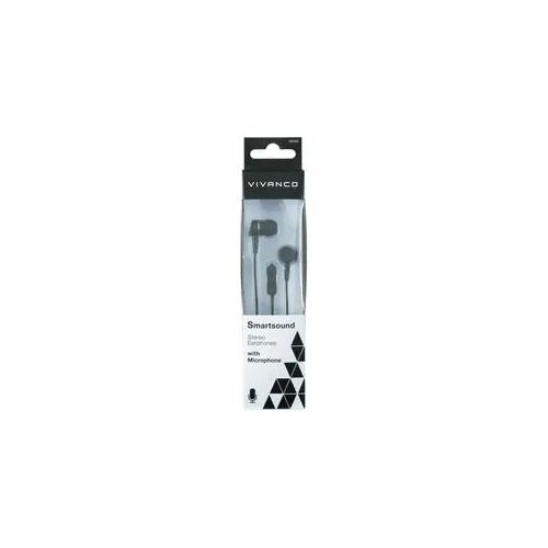 Vivanco SMARTSOUND Stereokopfhörer mit Telefonfunktion 105dB, 1,2 Meter schwarz
