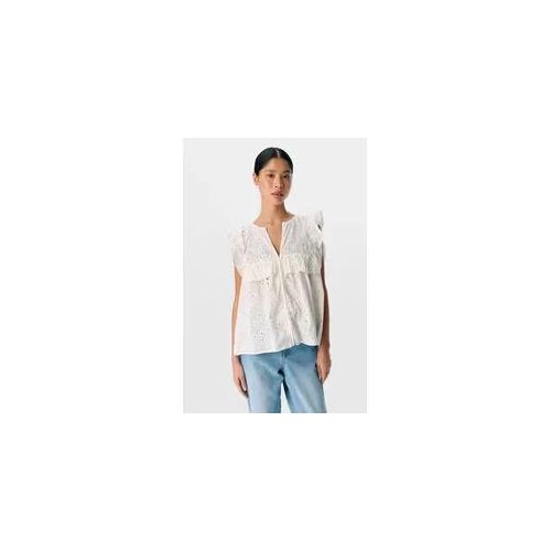 Cillie Frill Top - Cloud Dancer - Object