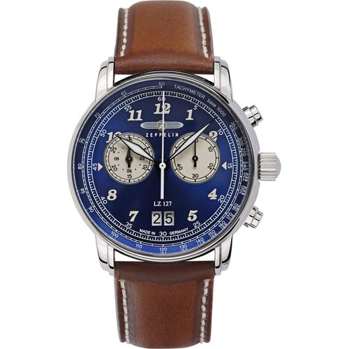 Zeppelin Herrenuhr Zeppelin LZ127 Chronograph Quarz, Ronda 5020.B Zeppelin-8684-3 Uhr