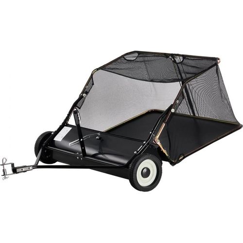 Rasenkehrer 106,6 cm - Rasentraktor Aufsitzmäher - Rasenreinigungsmaschine - Laubkehrer für großen Garten und Landschaftspflege
