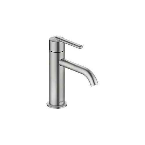 Duravit Balcoon Waschtischarmatur BA1013002070 S FreshStart und MinusFlow, Ausladung 123mm, ohne Zugstangen-Ablaufgarnitur, Edelstahl gebürstet