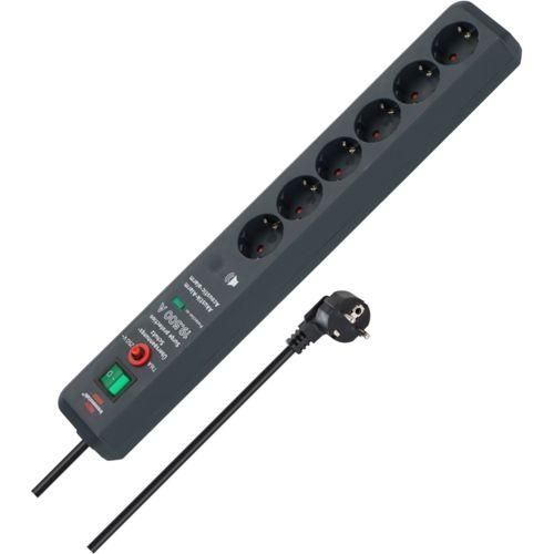 Brennenstuhl Secure-Tec 6-fach Steckdosenleiste anthrazit 3m