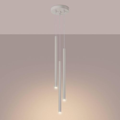 Hängelampe Pastelo, beige, Ø 19 cm, Stahl