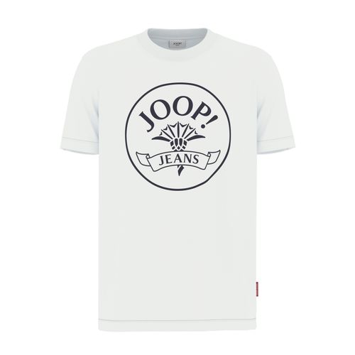 Joop Jeans Kurzarmshirt, Mit Logoprint in Kontrastfarbe