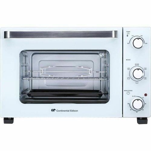 CONTINENTAL EDISON - CEMF35W - Elektrischer Minibackofen 35L weiß - 1500W - Rotisserie - Natürliche Konvektion