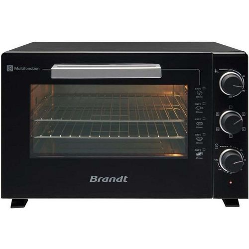 BRANDT FC469MUB - Minibackofen 46 Liter - 1800W - Multifunktionen - Einstellbarer Thermostat 230 ° C - Timer 120min - Aluminium - Schwarz