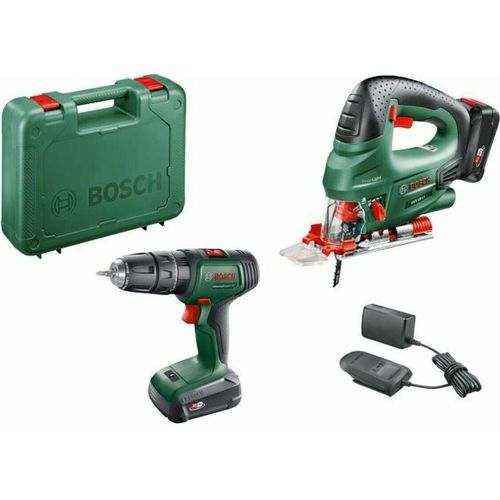 Bosch - Schlagbohrmaschine universal impact 18 V, 2 x 2 ah + Stichsäge de Stichsäge 18 V, Bosch, 06039d410b