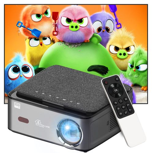 Extralink Full HD 1080p Smart Beamer 25.000 Lumen – Projektor mit WiFi & Bluetooth, 150