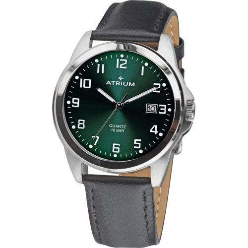 Quarzuhr ATRIUM, schwarz, Armbanduhren, Damen, Armbanduhr, Herrenuhr, Damenuhr, Edelstahlarmband,bis10bar wasserdicht