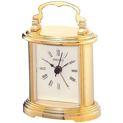 Tischuhr SEIKO, gold (goldfarben), Tischuhren, Quarzuhr, Wohnzimmer, Esszimmer, Arbeitszimmer