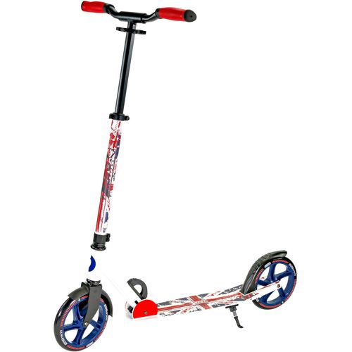 Cityroller BEST SPORTING "City-Scooter weiß blau England", bunt (weiß, blau, rot), Scooter