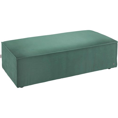 Hocker TOM TAILOR HOME, blau (pond tsv 616), B:122cm H:36cm T:62cm, Samtstoff TSV (100% Polyester), Hocker, Polsterhocker
