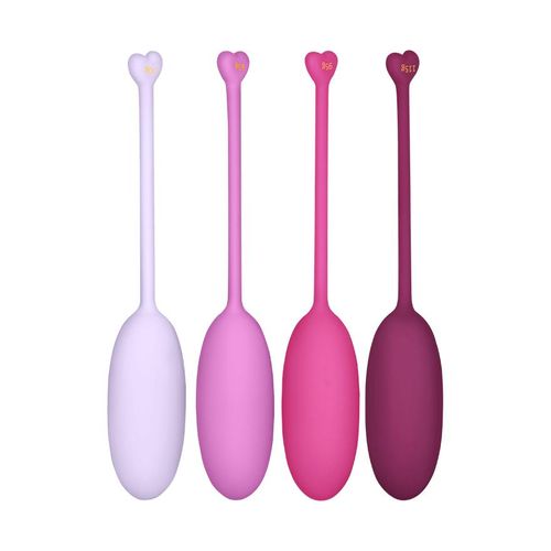 Liebeskugel-Set aus Silikon, 4 Teile, 30 - 115 g