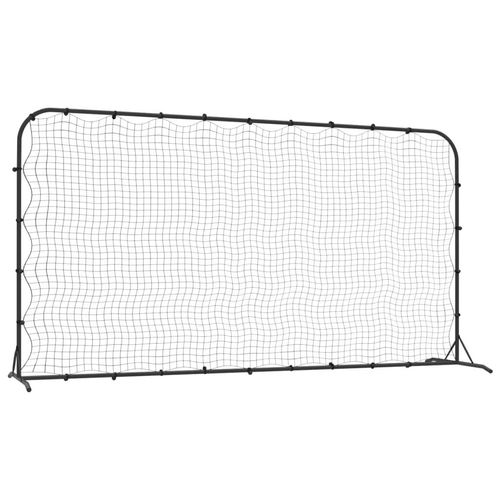 Prolenta Premium - Fußball-Rebounder Schwarz 366x90x183 cm HDPE