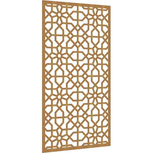 Prolenta Premium - Garten-Wanddeko 105x55 cm Cortenstahl Maurisches Design
