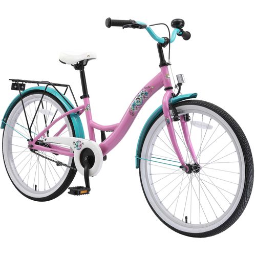 Jugendfahrrad BIKESTAR Gr. 33, rosa, Fahrräder, Kinder, 33cm, 24 Zoll (60,96cm)